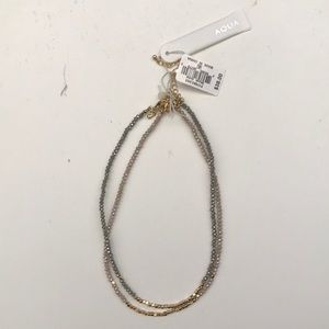 NWT AQUA BY BLOOMINGDALES LAYER NECKLACES